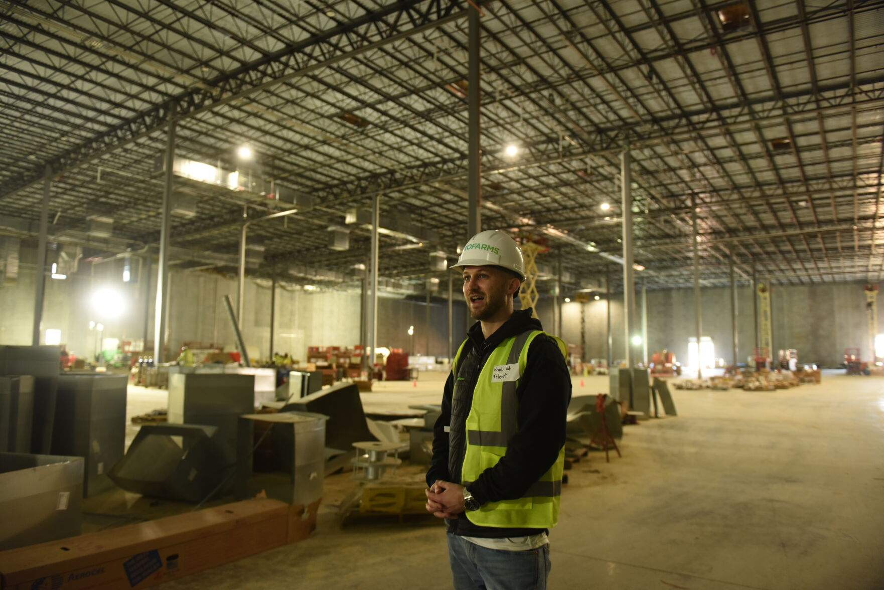 Watch now: Hailed as the 'future of agriculture,' AeroFarms provides tour of new facility in Dan River Region | Local Business News 1 AeroFarms tour